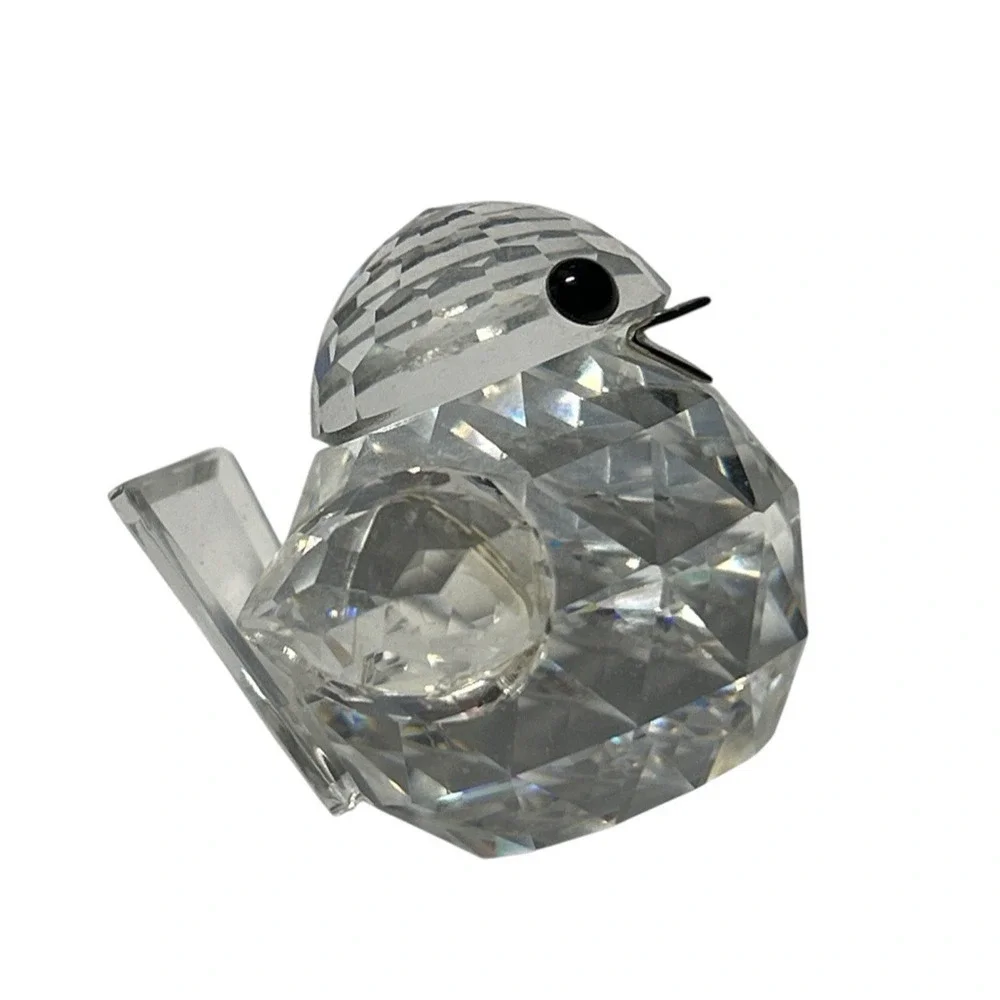 Swarovski Crystal *Sparrow * Mint Retired Frosted Metal Beak 1.5